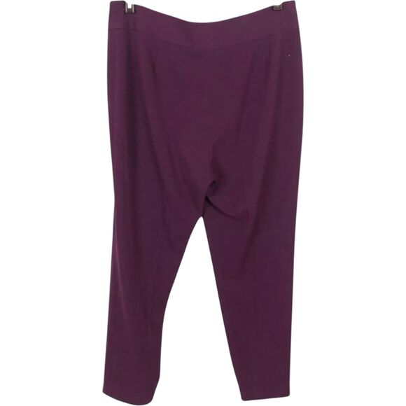 Pendleton Maroon Wool Altered Cropped Ankle Pants Women's Size 10 - Picture 2 of 7